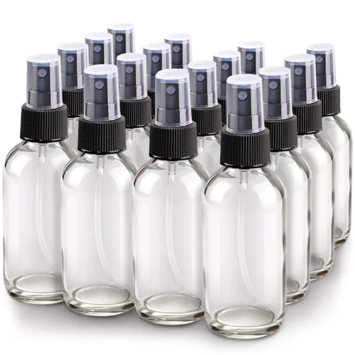 Miniatura 17 de Wedama Botella con atomizador, botella de spray de vidrio de niebla fina de 2 onzas, pequeños recipientes de líquido recargables para regar flores