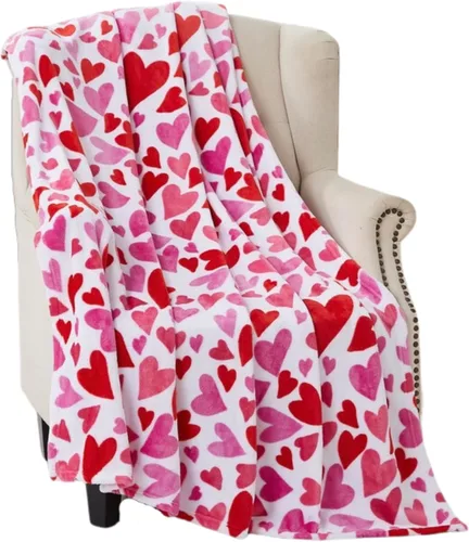 Miniatura 10 de Manta de forro polar suave para primavera de niñas y niños: bebés, pollitos, pájaros, flores en suave y acogedor amarillo, verde, rosa sobre fondo