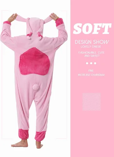 Miniatura 4 de QSTYLE Disfraz de animal para adultos, disfraz de Halloween, traje de cosplay de una pieza para mujeres y hombres