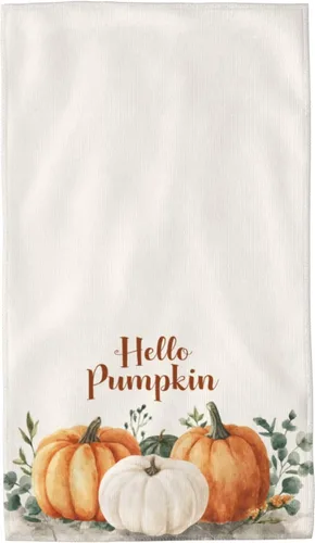 Miniatura 18 de Toalla de mano con diseño de calabaza y otoño, para la cara, 27.5 x 15.7 pulgadas, microfibra de secado rápido, suave, absorbente, para baño, playa