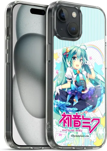 Miniatura 150 de Head Case Designs Licencia Oficial Hatsune Miku Gráficos Lindos Carcasa de Gel [Protección de Grado Militar] Compatible con Apple iPhone 7