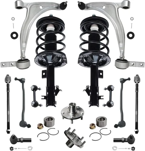 Miniatura 104 de Detroit Axle - Kit de extremo delantero RWD para Chrysler 300 Dodge Challenger Charger Upper Lower Control Arms rótulas de rodamiento de rueda Bujes