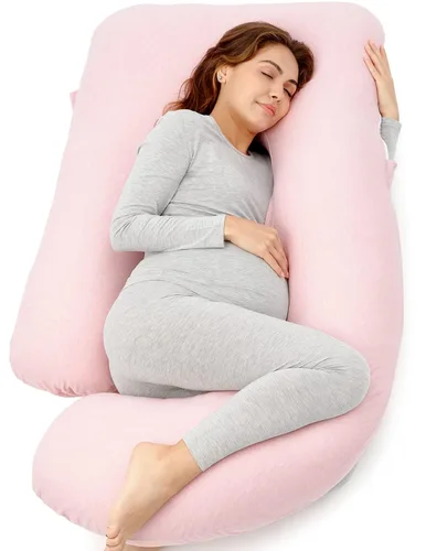 Miniatura 14 de Momcozy Pregnancy Pillows for Sleeping, U Shaped Full Body Maternity Pillow with Removable Cover - Support for Back, Legs, Belly, HIPS for Pregnant