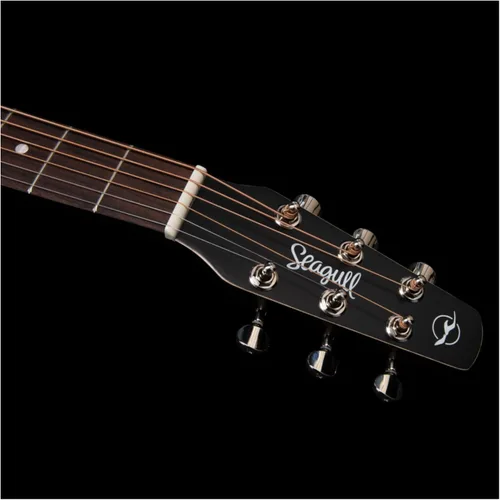 Miniatura 8 de Seagull S6 Cedar - Guitarra acústica delgada original, diapasón de palisandro, SEMI brillante natural