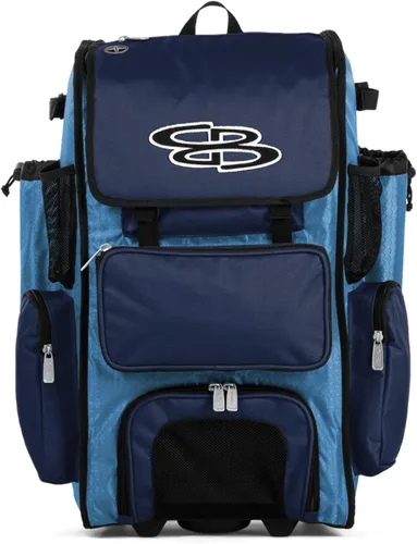 Miniatura 43 de Boombah Rolling Superpack - Bolsa para equipo de béisbol/sóftbol, varios colores, mango telescópico y capacidad para 4 murciélagos, versión