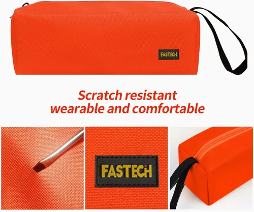 Miniatura 3 de FASTECH Paquete de 1 Bolsa de Herramientas con Cremallera, Pequeñas Bolsas con Cremallera/Bolsa Multiusos para Herramientas Tipo Tote, Organizador