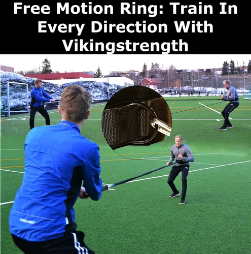Miniatura 6 de Vikingstrength - Banda Bungee de Resistencia para Entrenamiento de Carrera de 360° (Cintura) para Velocidad, Agilidad Física, Fuerza de Velocidad