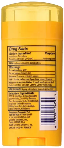 Miniatura 3 de Arm & Hammer Ultramax Invisible Solid Powder Antitranspirante y desodorante fresco, 2.6 onzas, paquete de 2