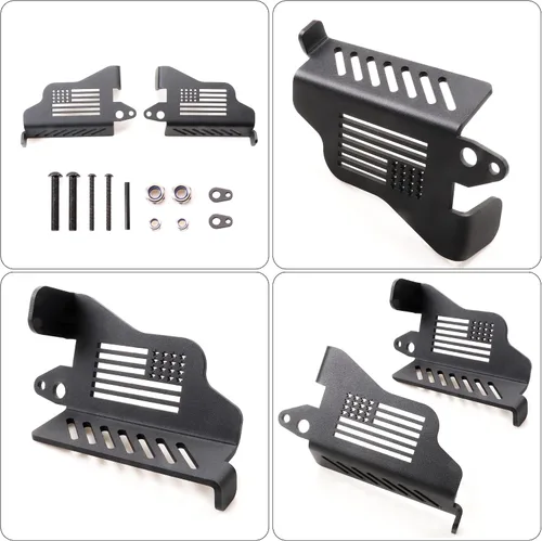 Miniatura 6 de Estriberas para puertas desactivadas para Jeep Wrangler, bisagra de puerta, clavija de pie delantera para Jeep Wrangler JK JKU JL JLU 4XE Gladiator