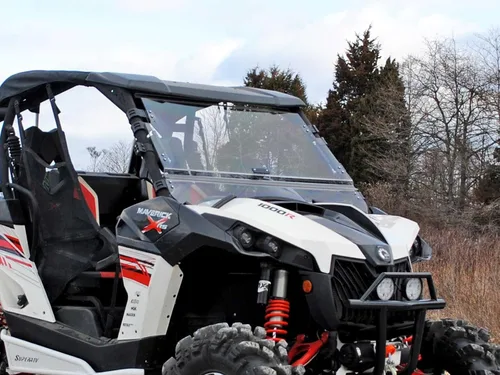 Miniatura 2 de SuperATV Parabrisas ventilado 3 en 1 resistente a los arañazos para Can-Am Maverick, MAX, Turbo, Turbo MAX (ver ajuste), fácil de instalar, hecho