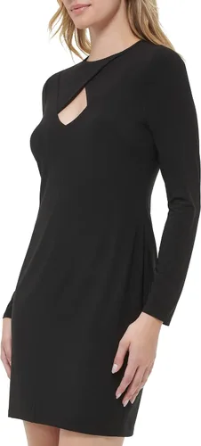 Miniatura 2 de Tommy Hilfiger Vestido de manga larga con cuello en V para mujer