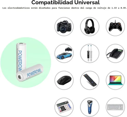 Miniatura 4 de Baterías AAA recargables con cargador, cargador de batería avanzado para celda individual, baterías AAA de alta capacidad y baja autodescarga Ni-MH