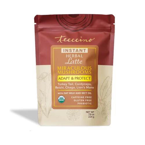 Miniatura 28 de Teeccino Lion’s Mane Rhodiola Café alternativo de setas adaptogénicas - Rosa - Café de setas herbal con sabor a mane de león y rhodiola, tostado