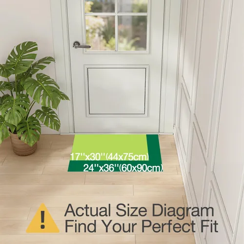 Miniatura 2 de LUMI Tapete Interior para Puerta de Entrada 24''x36'', Absorbente, Atrapa Suciedad, Perfil Bajo Delgado, Tapetes Antideslizantes con Respaldo