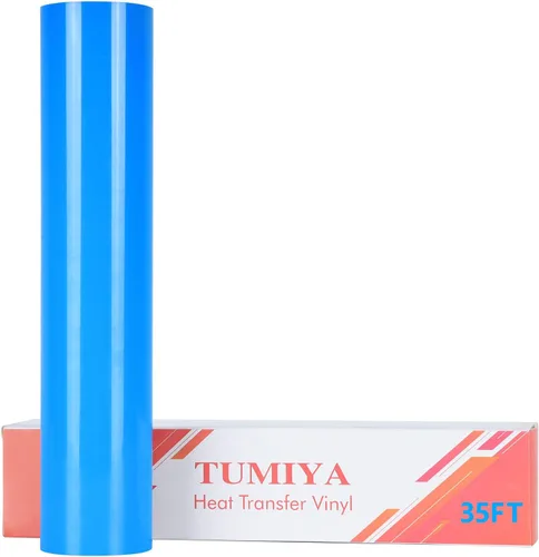Miniatura 68 de TUMIYA Vinilo HTV - Vinilo de transferencia de calor de 12 pulgadas x 35 pies, vinilo dorado para planchar, rollo adhesivo brillante fácil de cortar