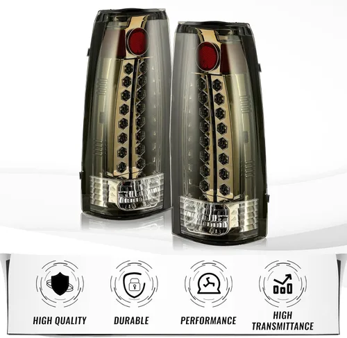 Miniatura 3 de Luces traseras LED HECASA Compatibles con 1988-2000 Chevy Silverado GMC Suburban Tahoe Sierra C/K 1500 2500 3500 Blazer Yukon lámparas de freno
