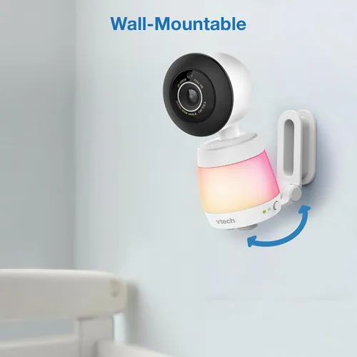 Miniatura 20 de VTech Smart WiFi Baby Monitor, 2 cámaras para gemelos y dos habitaciones – Pantalla dividida de 7 pulgadas, sensor 2K, visión gran angular