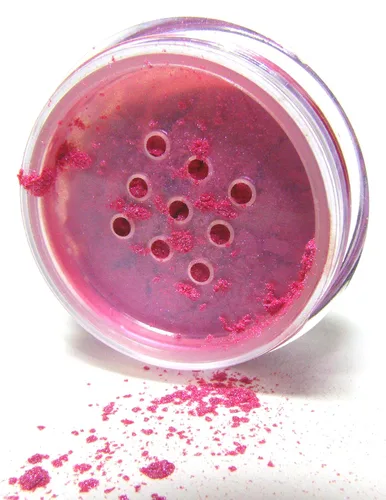 Miniatura 7 de Pure Ziva Adobe Glaze - Pigmento de polvo suelto de sombra de ojos en color bronce cobrizo, color rojo claro, rosa, maceta de polvo mineral con una