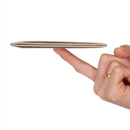 Miniatura 3 de LinsCraft Pequeñas carteras de bolsillo con bloqueo RFID para hombres y mujeres