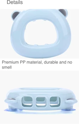Miniatura 4 de Portacepillos de dientes Kawaii con cara de oso montado en la pared para baños, niños, adolescentes, niñas, dormitorio, colgante, ventosa, soporte