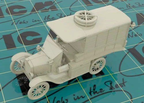 Miniatura 2 de ICM ICM35665 1:35-Modelo T 1917 Ambulancia, WWI AAFS Car