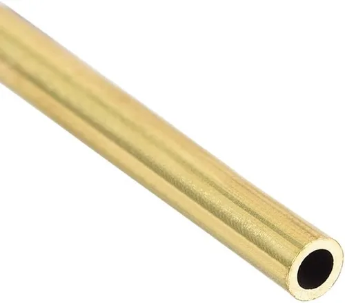 Miniatura 4 de uxcell Tubo redondo de latón, 0.118 pulgadas de diámetro exterior de 0.018 pulgadas de grosor de pared, 1.181 in de longitud, tubo sin costuras
