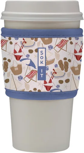 Miniatura 40 de Sok It HotSok Coffee & Tea - Funda de neopreno con aislamiento reutilizable (floral abstracto)