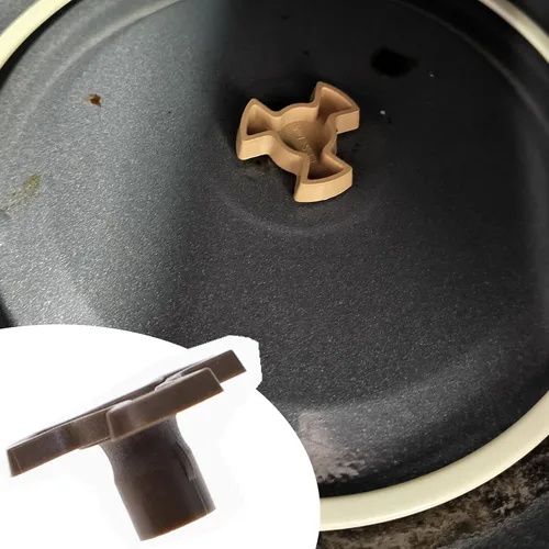 Miniatura 6 de 4 piezas de 0.630 in Horno de microondas Turntable Roller Guide Coupler - Eje de bandeja para placa giratoria de microondas rotación suave
