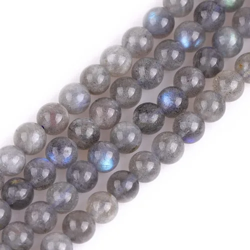 Miniatura 113 de GEM-Inside Cuentas sueltas de amatista natural de 14 mm, gemas de cristal redondo, piedra de energía para hacer joyas, 15 pulgadas Amatista oscura