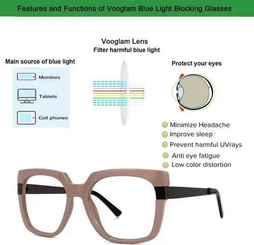 Miniatura 4 de VOOGLAM Gafas cuadradas de gran tamaño para mujer Ayomide