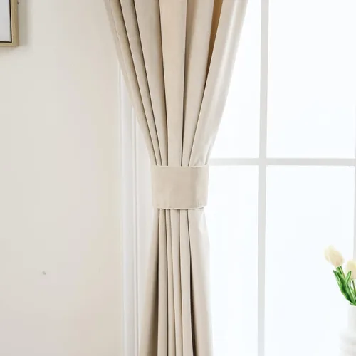 Miniatura 6 de Pleasant Boulevard - Cortinas de terciopelo para decoración interior de habitaciones y ventanas grandes, elegantes, estilo con ojales, 2 paneles