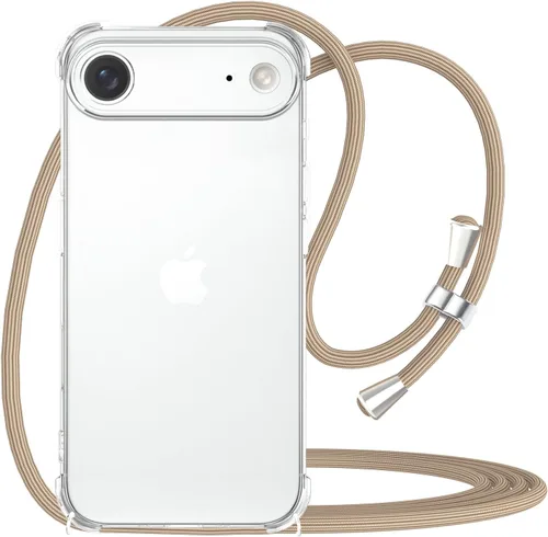 Miniatura 14 de Funda cruzada para iPhone 13 Mini, transparente, ajustable, para el hombro, correa de cordón, para mujeres y niñas, funda protectora delgada suave