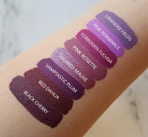 Miniatura 2 de Aromi Lápiz labial líquido negro cereza mate - Color de labios ciruela granate para mujer (cereza negra)