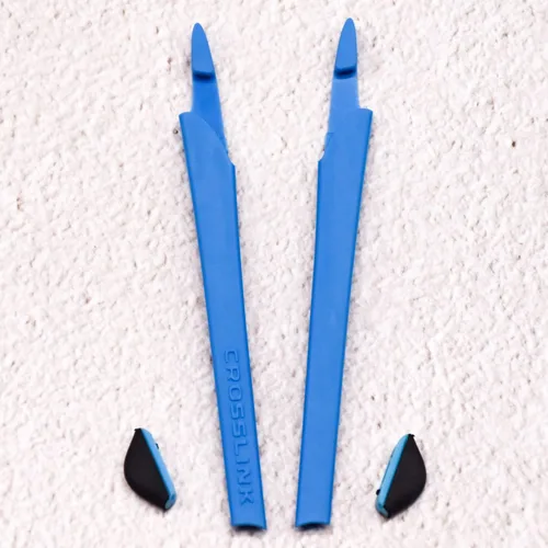 Miniatura 3 de 2 azul compatiblereemplazo silicona pierna conjunto para Oakleys Crosslink gafas de sol kit de goma