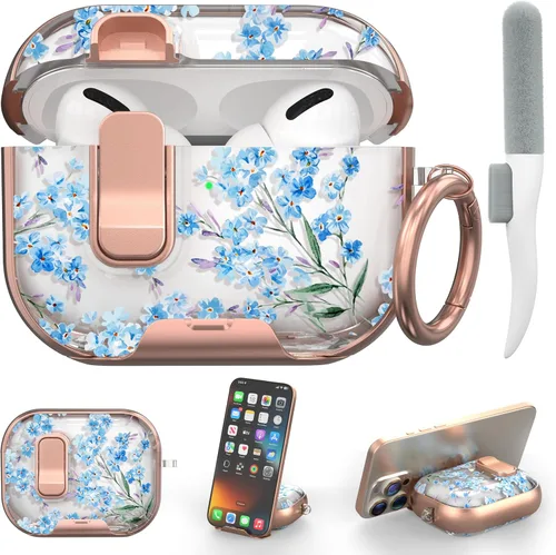 Miniatura 15 de Maxjoy Funda para AirPods 4, funda transparente para AirPod de 4ª generación, funda protectora suave y linda flor para AirPod 4 para mujeres