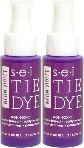 Miniatura 13 de S.E.I. Botella de spray de teñido anudado de caléndula: 2 oz. Spray de tinte de tela no tóxico, tinte permanente para ropa DIY, One Step