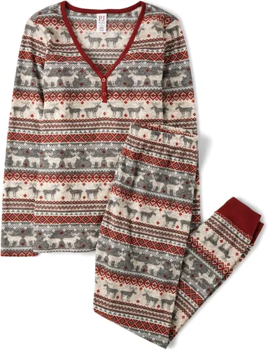 Miniatura 15 de The Children's Place Family Matching, Plaid Waffle 2 Piece Pajama Sets