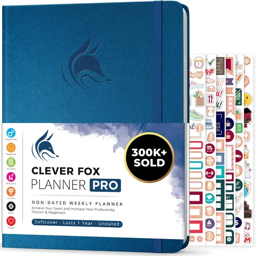 Miniatura 28 de Clever Fox Planner PRO – Planificador de vida semanal y mensual para aumentar la productividad, el manejo del tiempo y alcanzar tus objetivos, 8.5 x