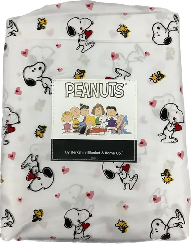 Miniatura 5 de Berkshire Blanket Peanuts - Juego de sábanas para el día de San Valentín (gris - siesta con corazones, matrimonial)