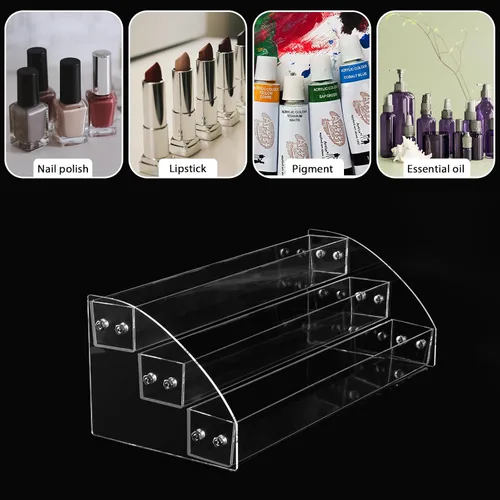 Miniatura 7 de Homakover Organizador de pintura acrílica de 3 capas, soporte de pintura perfecto para manualidades, almacenamiento de pinturas de pasatiempos