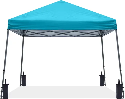 Miniatura 14 de ABCCANOPY - Toldo autodesplegable y estable para exteriores, base de 10 x 10 pies, parte superior de 8 x 8 pies, color azul cielo