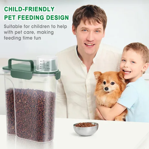 Miniatura 4 de TBMax Contenedor de Almacenamiento de Comida para Gatos y Perros de 5 a 7 libras, Contenedor Secundario de Almacenamiento de Comida para Mascotas