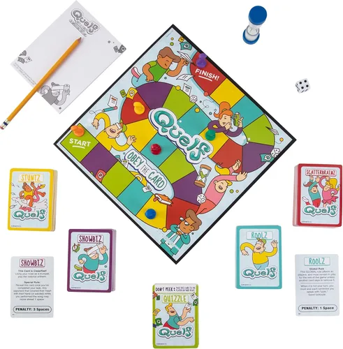 Miniatura 4 de Spin Master Quelf Juego de Mesa: juego de fiesta para adolescentes y adultos - Obedece las cartas para ganar una noche de juego familiar - 300