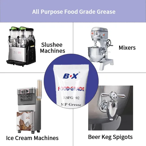 Miniatura 5 de Lubricante seguro de la máquina de la grasa de la categoría alimenticia para el equipo del postre congelado, lubricantes de la junta tórica 2X4oz
