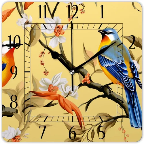 Miniatura 13 de Reloj de pared decorativo de 10 pulgadas, silencioso, cuadrado, para el hogar, sala de estar, cocina, torre Eiffel, retro, París, exquisito A0591