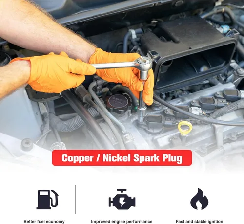 Miniatura 5 de TORCH TORCH13(LD8RBIP) Bujía de iridio platino de repuesto para NGK ILZKAR8G8 ILZKAR8J8SY bujía, para Honda Civic 2016-2021, Accord 1.5T 2018-2023