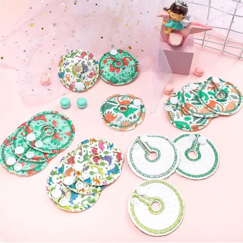 Miniatura 7 de Breling Paquete de 24 almohadillas de algodón para apoyo de alimentación, suministros de almohadillas de alimentación en forma de G para botones