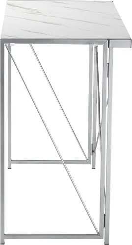 Miniatura 5 de Urban Lifestyle Escritorio plegable para computadora, mármol/plata