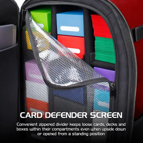 Miniatura 5 de ENHANCE Mochila MTG para almacenamiento de tarjetas TCG, mochila TCG para cajas de cubierta, tarjetas con funda, tapetes de juego, accesorios MTG