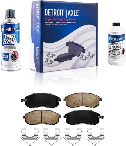 Miniatura 31 de Detroit Axle - Kit de freno delantero para Chevrolet Trailblazer GMC Envoy Buick Rainier Isuzu Ascender Olds Bravada Saab 9-7X, repuesto